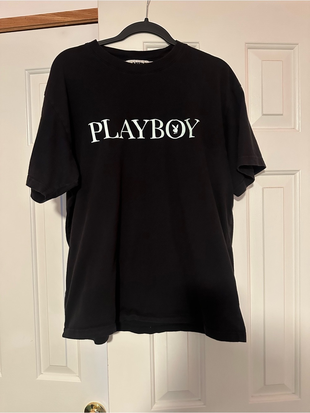 PacSun Black Tee with White PLAYBOY Chest Logo